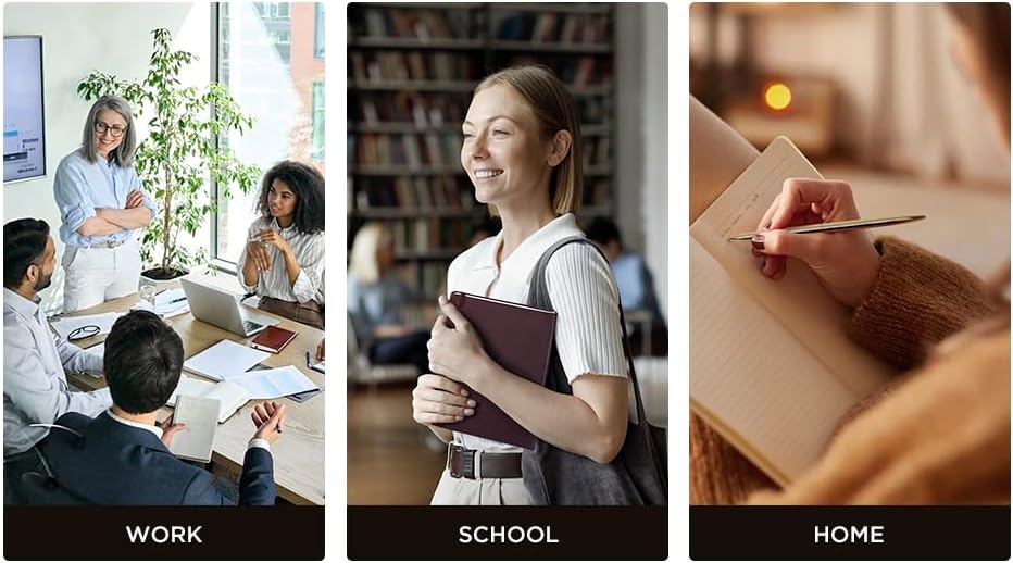 &And Per Se Lined Journal Notebook, 160 Pages, A5 5.7 x 8 inches College Ruled Thick Paper Notebook Journals for Writing, Hardcover Notebooks for Women Men Office School (1 Pack, Grey)