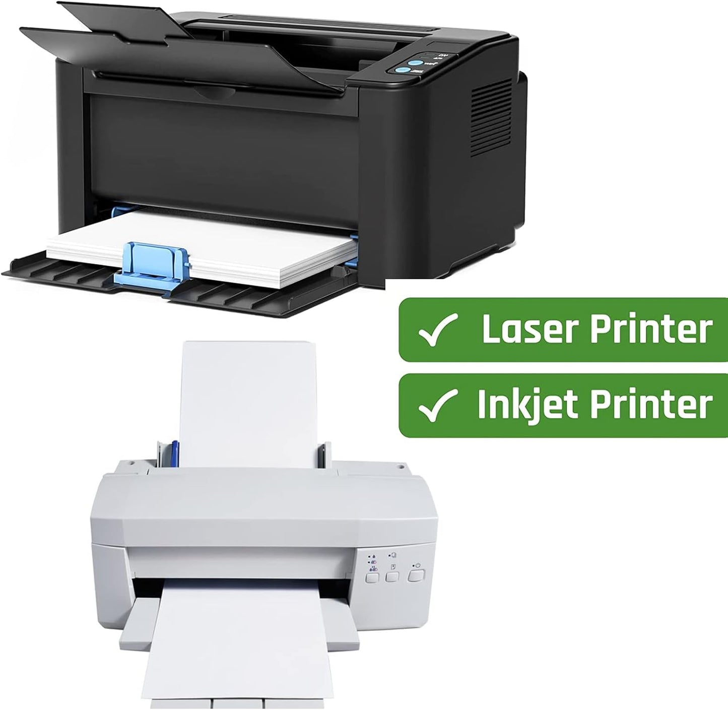 1" x 2-5/8" Shipping Address Labels 15000 Label Stickers Paper for Laser/Inkjet Printer 30 per Page Printable Mailing Labels - Matte, 500 Sheets