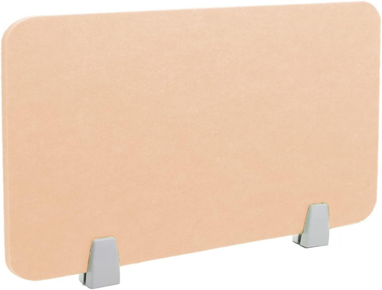 Icegrey Acoustic Desk Divider Privacy Panel Removable Sound Absorbing Desk Partition Board with 2 Clips for Student Call Centers Offices Braries Classrooms Library, Beige Yellow, 15.6x11.7