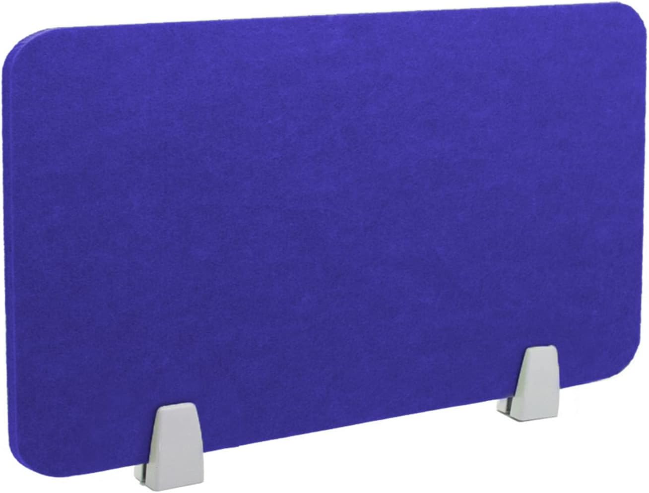 Icegrey Acoustic Desk Divider Privacy Panel Removable Sound Absorbing Desk Partition Board with 2 Clips for Student Call Centers Offices Braries Classrooms Library, Purple Blue, 15.6x11.7"