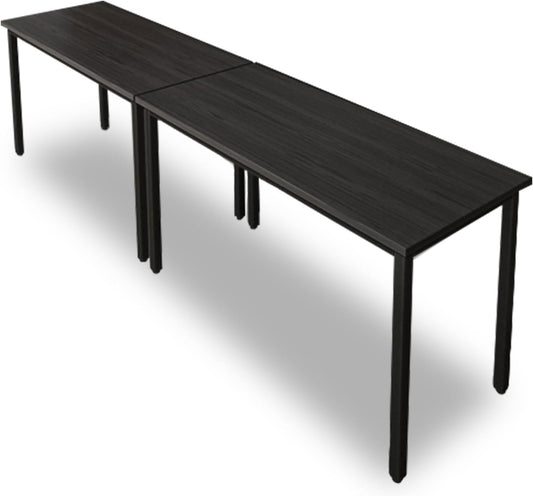 Bonzy Home Conference Tables 8ft Office Computer Desk for Meeting Room Study Writing Printer Podcast Table for 4-8 People Modern Black 2PCS 94.4"x23.6"x29.5"