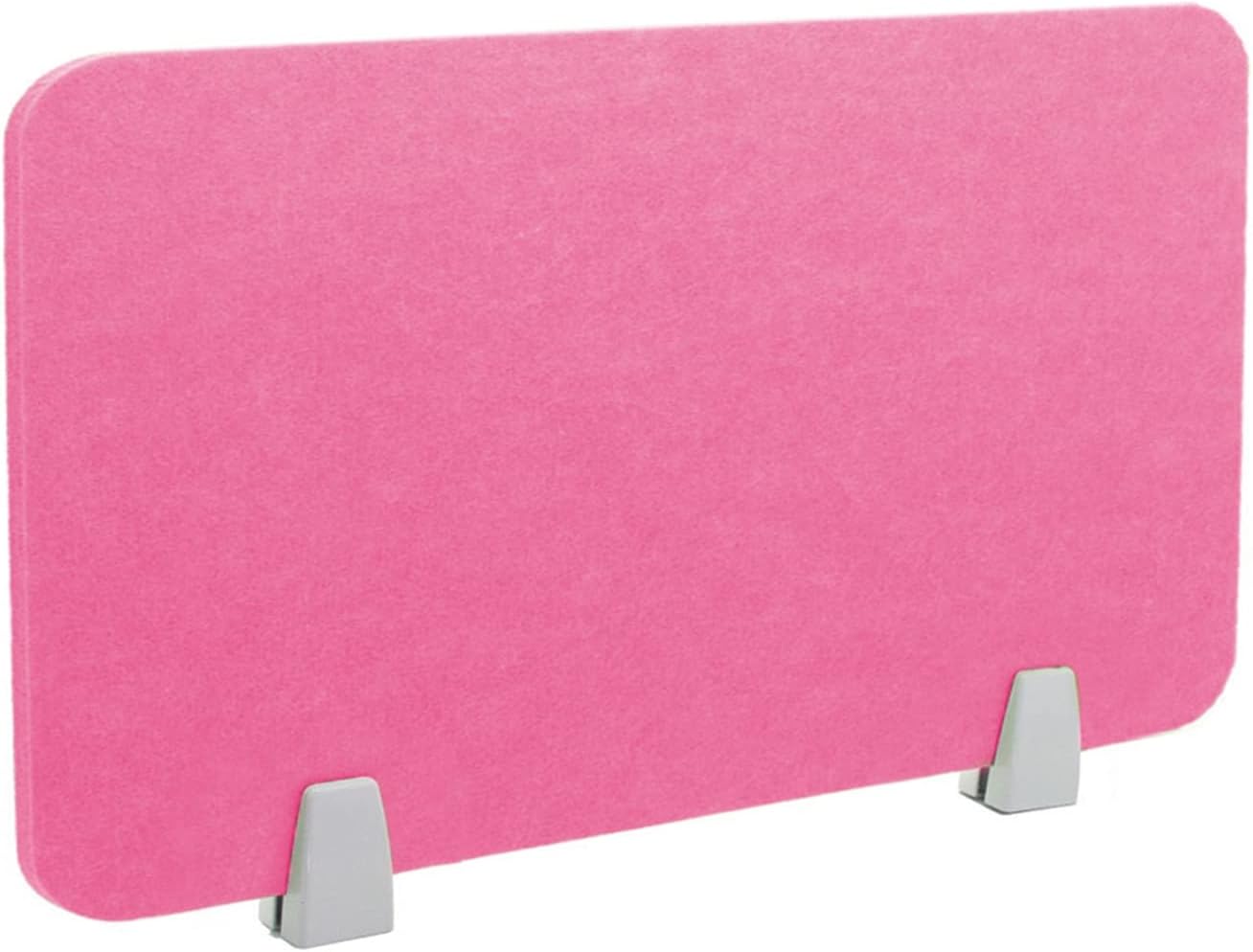 Icegrey Acoustic Desk Divider Privacy Panel Removable Sound Absorbing Desk Partition Board with 2 Clips for Student Call Centers Offices Braries Classrooms Library, Rose Red, 15.6x11.7