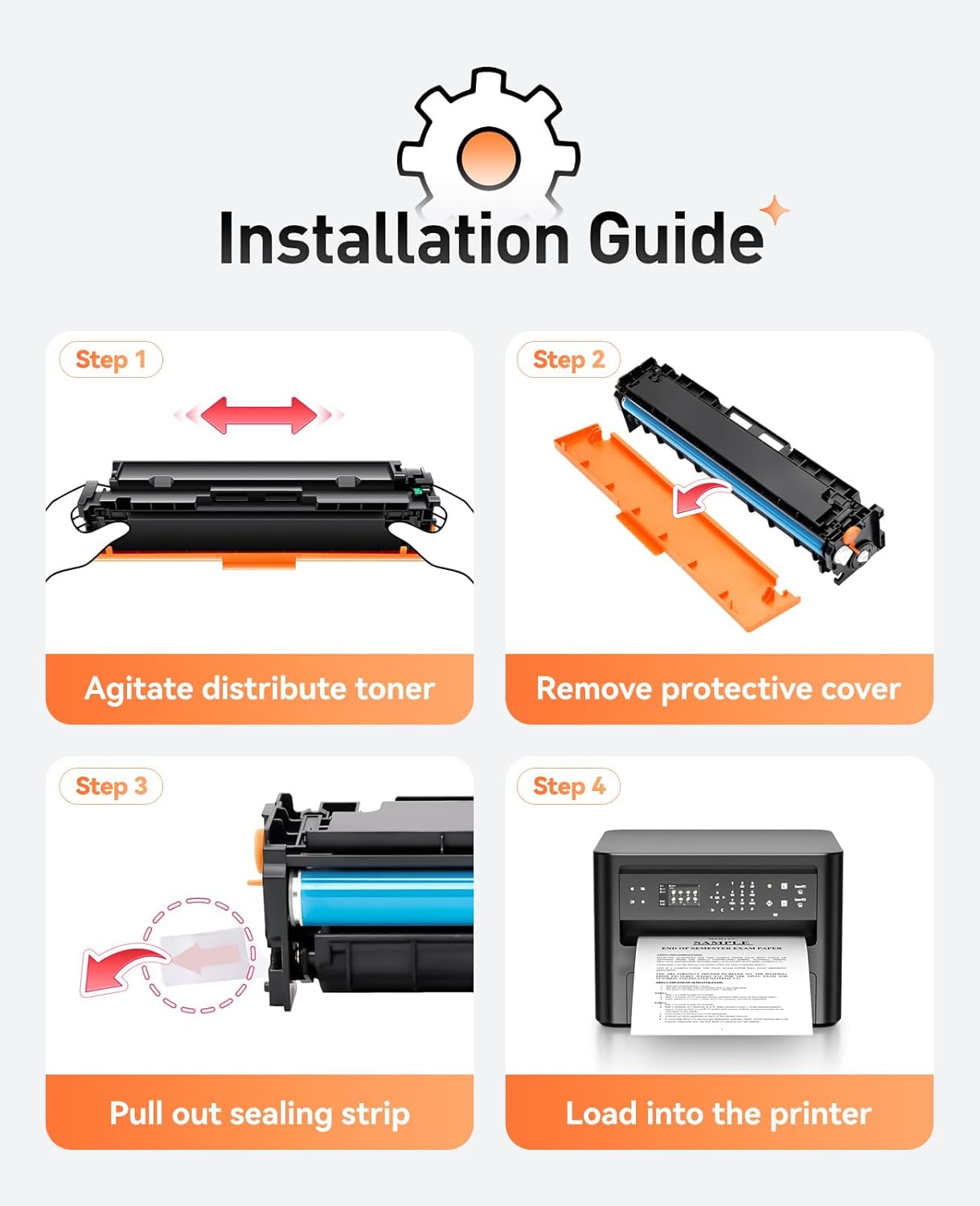 067H 067 Toner Cartridge Set 4-Pack MF656Cdw MF654Cdw High Capacity Black Cyan Magenta Yellow Compatible for Canon 067 067H Works for Color imageCLASS LBP632Cdw LBP633Cdw MF652Cdw MF653Cdw Printer Ink