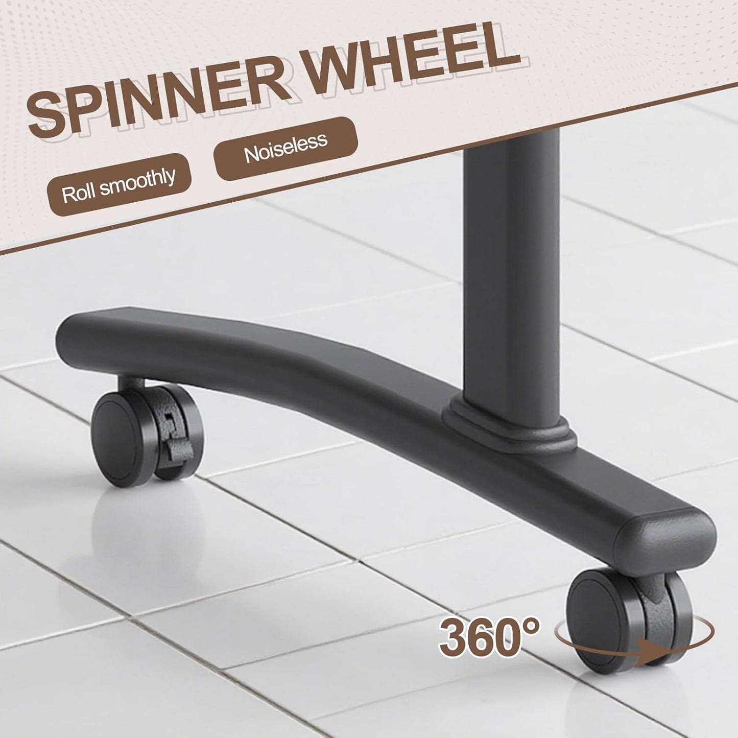 Folding Conference Room Table, Modern Conference Tables with Wheels, Large Rectangular Mobile Training Tables for Office Classroom, Foldable Modular Boardroom Seminar Table Walnut (2pack L63in)