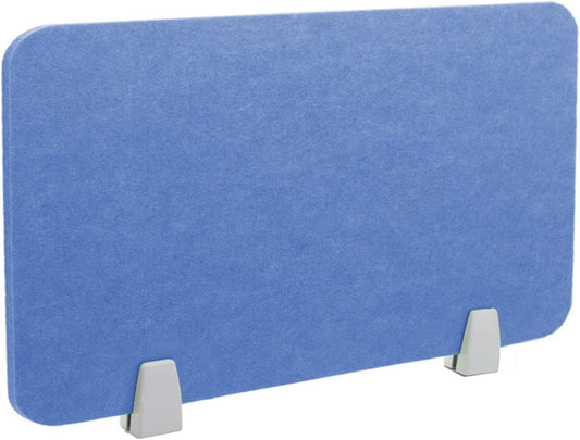 Icegrey Acoustic Desk Divider Privacy Panel Removable Sound Absorbing Desk Partition Board with 2 Clips for Student Call Centers Offices Braries Classrooms Library, Light Blue, 31.2x11.7"