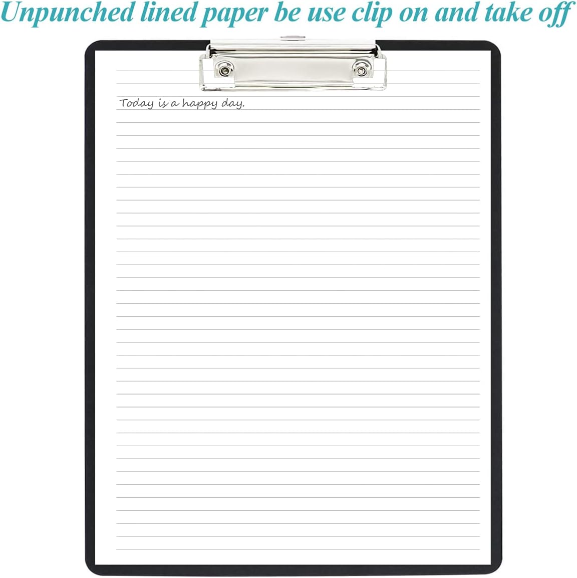 (2-Pack) Unpunched Line Paper - 200 Sheets/400 Pages Loose Leaf Paper Line Refills, Letter Size, 100gsm, White, 8.5" x 11"