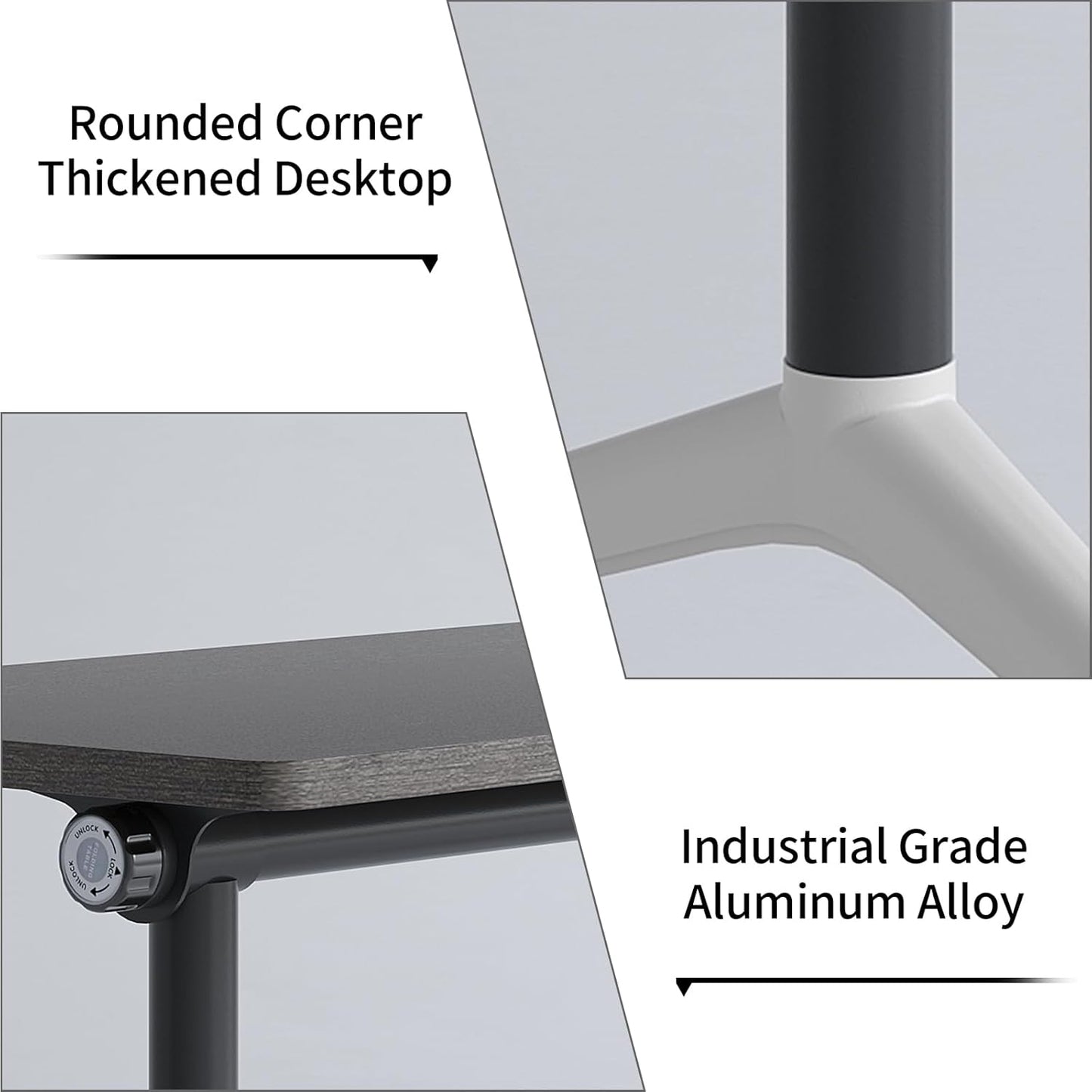 Conference Room Table with Flip-Top Design for Dynamic Meetings, Business Table Computer Desk with Heavy-Duty Frame,Foldable Seminar Meeting Tables for Home Office (4, B, 70.8IN)