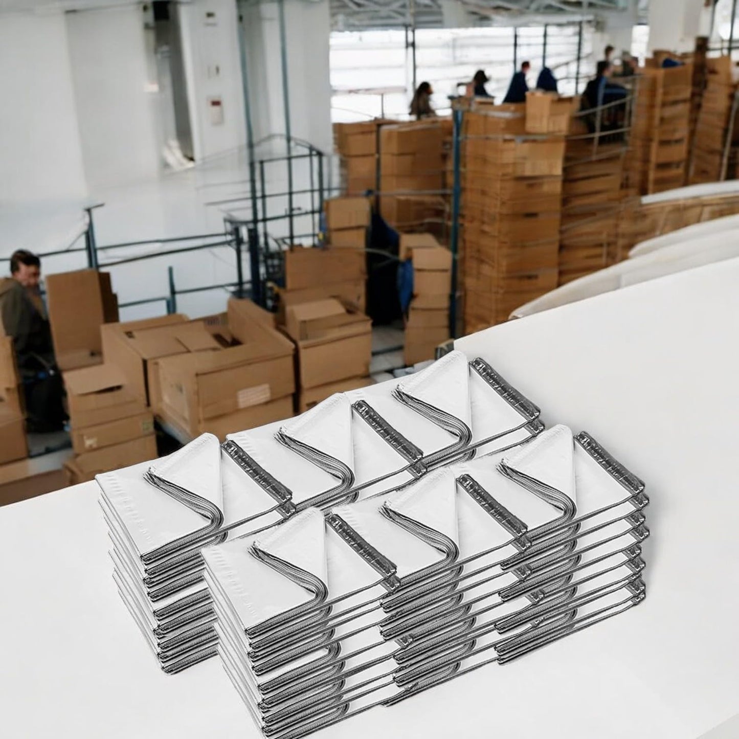 iMBAPrice 14.5x19 Inches White Poly Mailers, 1000-Pack ML Size #6 Poly Mailing Shipping Envelopes Bags, Self Seal Adhesive Waterproof and Tear Proof (Total 1000 Bags)