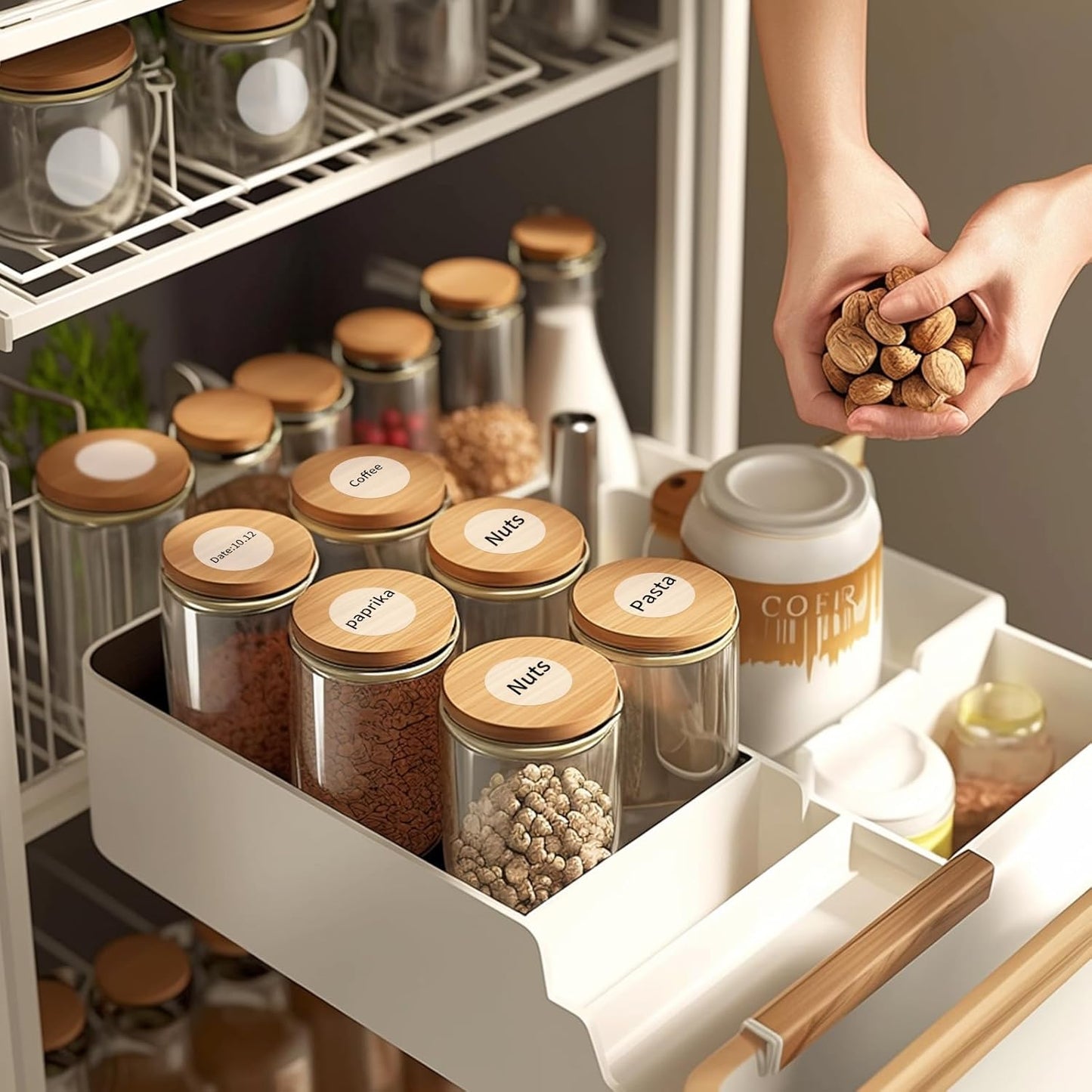 1" Transparent Thermal Label Stickers,Waterproof Thermal Printer Sticker Labels for Gift Wrapping, Self-Adhesive Name Price Tag DIY Custom Logo Design (1000 pcs)