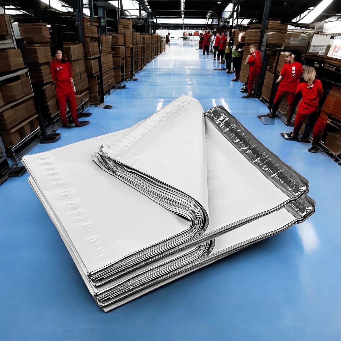 iMBAPrice White Poly Mailers 7.5x10.5 Inch 100-Pack, #2 Smaill Poly Mailing Shipping Envelopes Bags, Self Seal Adhesive Waterproof and Tear Proof (Total 1000 Bags)