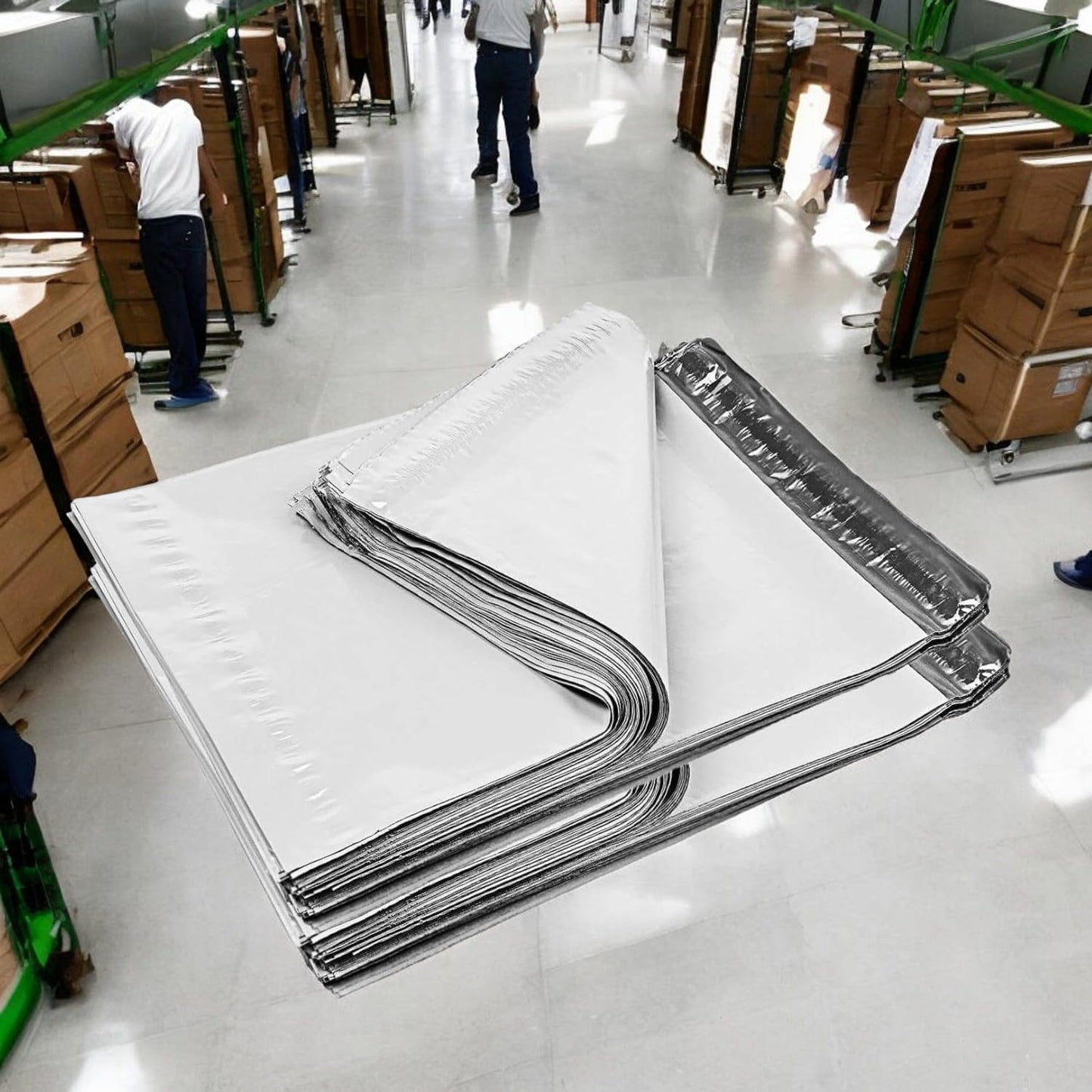 iMBAPrice 9x12 Inches White Poly Mailers, 1000-Pack Mid Size #3 White Color Poly Mailing Shipping Envelopes Bags, Self Seal Adhesive Waterproof and Tear Proof (Total 1000 Bags) in Bulk