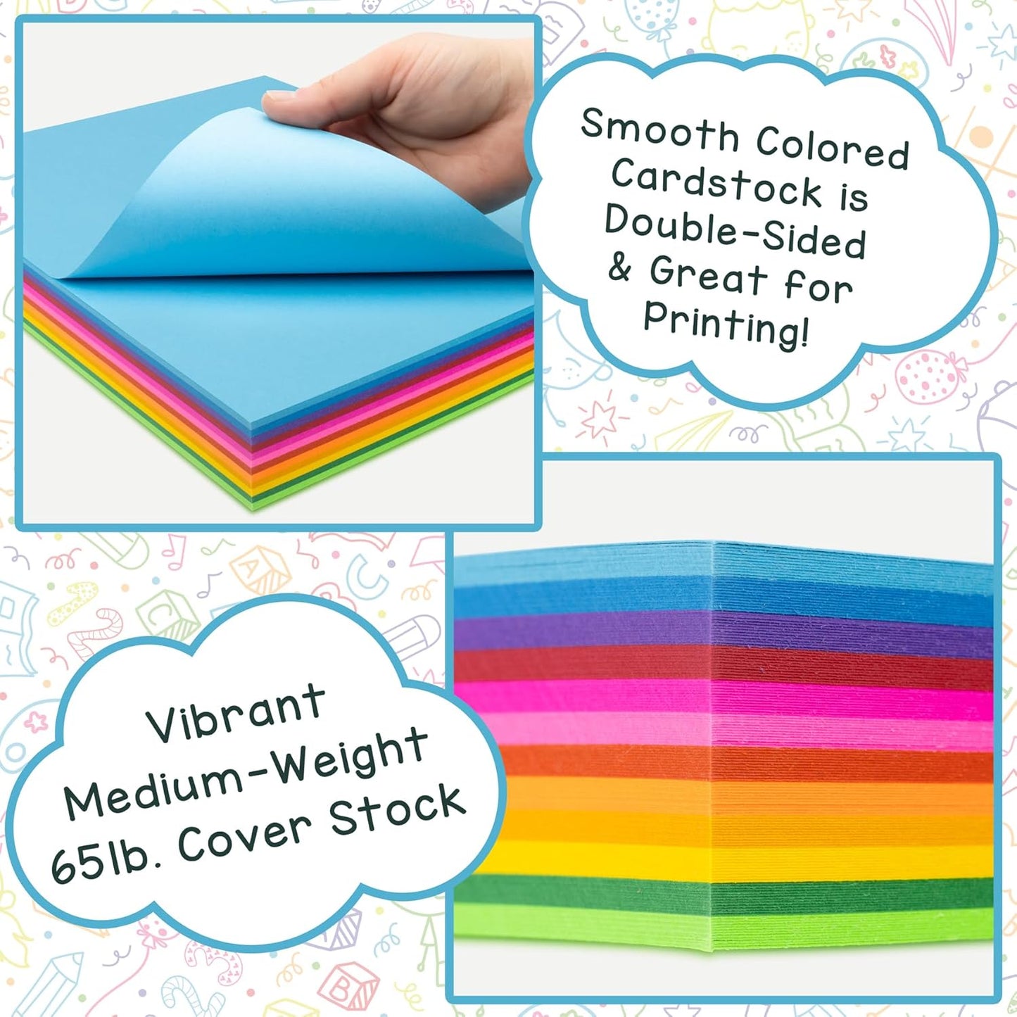 Hygloss Light Green Bright Colored Cardstock - 11x17-Inch, 50 Sheets, 65 lb/ 176 gsm, Fade-Resistant, Acid-Free Color Card Stock Paper